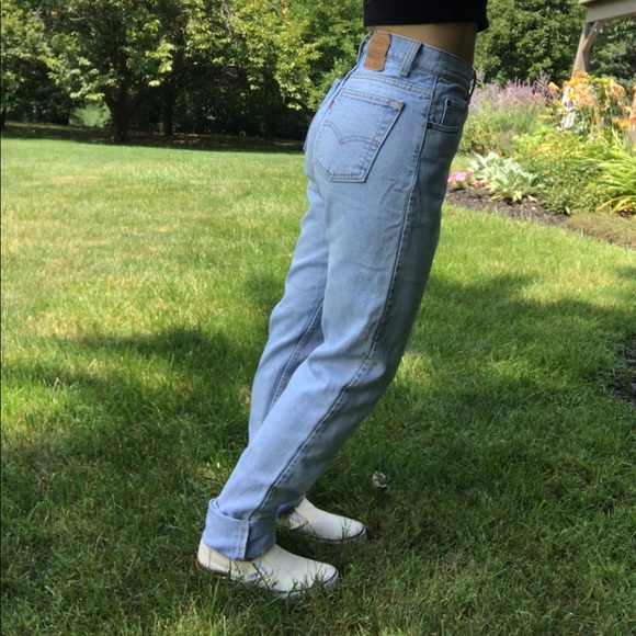 🐾SOLD🐾vintage Levi’s 512 Light Wash Denim Jeans - Picture 5 of 8